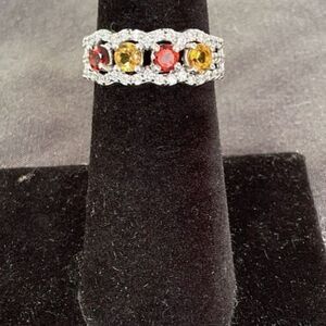 Sterling Silver Gemstone Ring